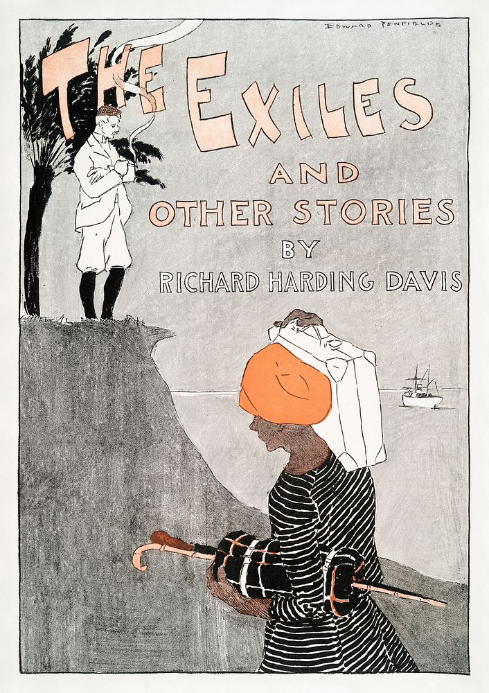 The Exiles and Other Stories by Richard Harding Davis (1894) print in high resolution by Edward Penfield. Original from The…