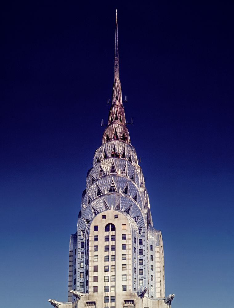 Chrysler Building tower in Manhattan. Original image from Carol M. Highsmith&rsquo;s America, Library of Congress…