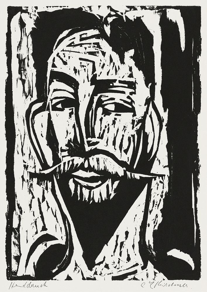 Head of Prof. Dr. Graef (1915) print in high resolution by Ernst Ludwig Kirchner. Original from The National Gallery of Art.…