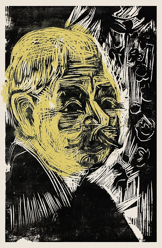 Portrait of Dr. Spengler (Bildnis Dr. Spengler) (1919) print in high resolution by Ernst Ludwig Kirchner. Original from The…