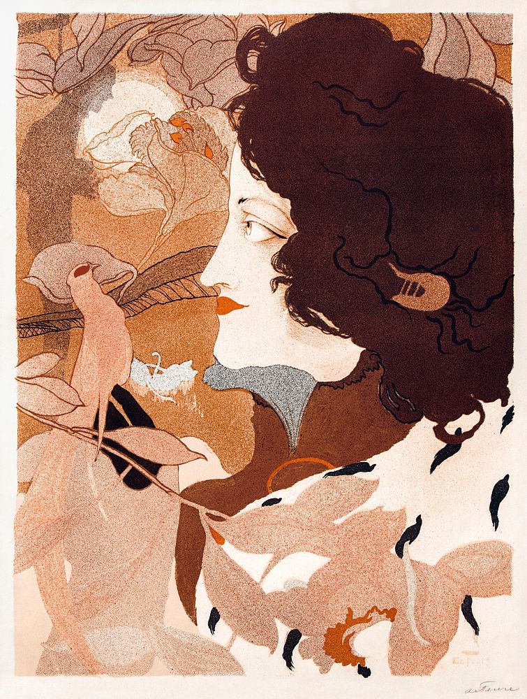 La femme fatale (1896) print in high resolution by Georges de Feure. Original from The Sterling and Francine Clark Art…