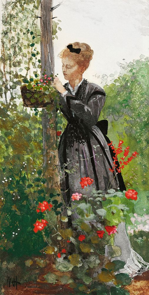 Summer (1874) by Winslow Homer. Original from The Clark Art Institute. Digitally enhanced by rawpixel.