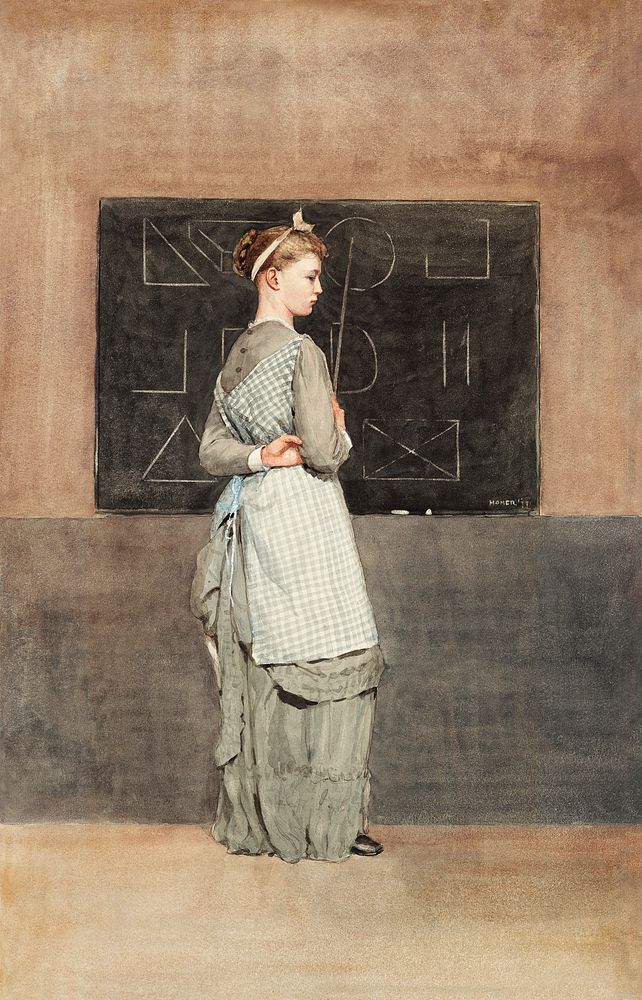 Blackboard (1877) by Winslow Homer. Original from The National Gallery of Art. Digitally enhanced by rawpixel.