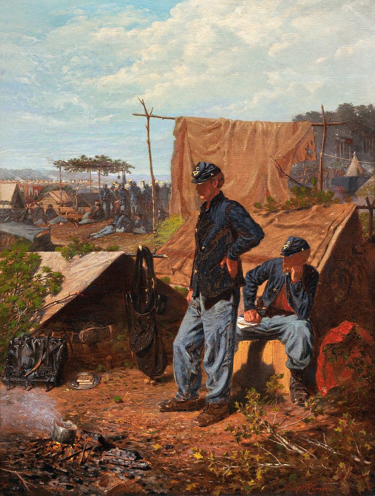 Home, Sweet Home (ca.1863) by Winslow Homer. Original from The National Gallery of Art. Digitally enhanced by rawpixel.