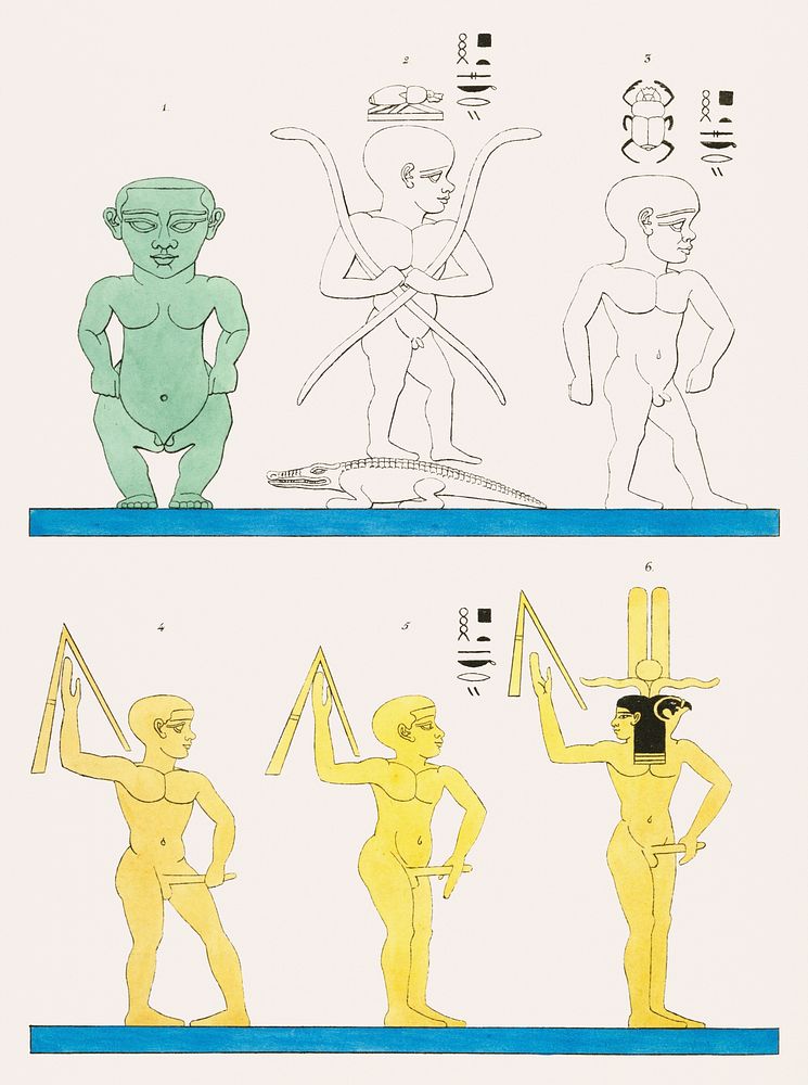 Vintage illustration of Ptah-Sokar