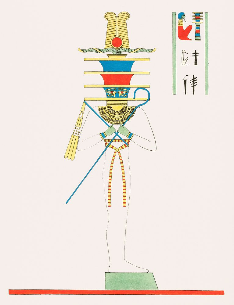 Vintage illustration of Ptah