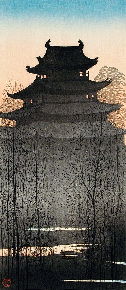 Nagoya Castle (ca.1932) print in high resolution by Hiroaki Takahashi. Original from The Los Angeles County Museum of Art.…