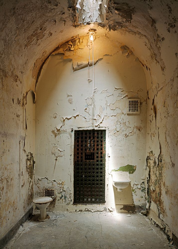 An old prison cell. Original image from Carol M. Highsmith&rsquo;s America, Library of Congress collection. Digitally…
