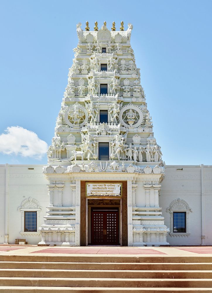 The Hindu Temple and Cultural Center, Iowa. Original image from Carol M. Highsmith&rsquo;s America, Library of Congress…