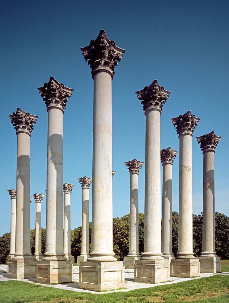 The Capitol Columns at the Washington Aboretum. Original image from Carol M. Highsmith&rsquo;s America, Library of Congress…