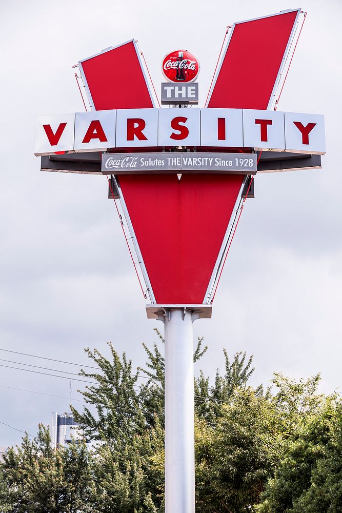 Varsity Grill restaurant sign in Atlanta, Georgia. Original image from Carol M. Highsmith’s America, Library of Congress…