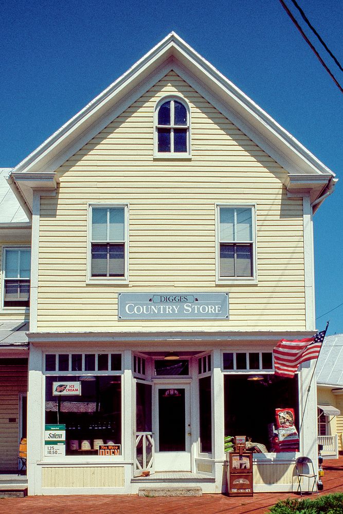 Digges country store in Stevensville, Maryland. Original image from Carol M. Highsmith&rsquo;s America, Library of Congress…