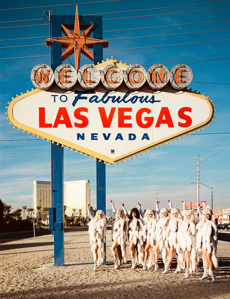 Welcome to Las Vegas sign, Original image from Carol M. Highsmith&rsquo;s America, Library of Congress collection. Digitally…