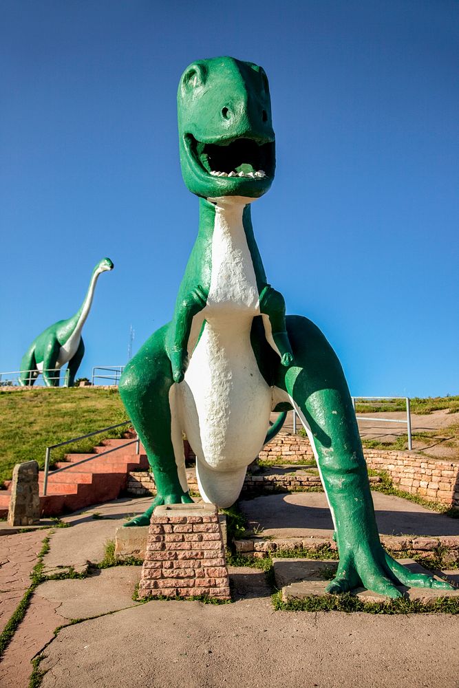 Dinosaur Park in Rapid City, South Dakota,. Original image from Carol M. Highsmith&rsquo;s America, Library of Congress…
