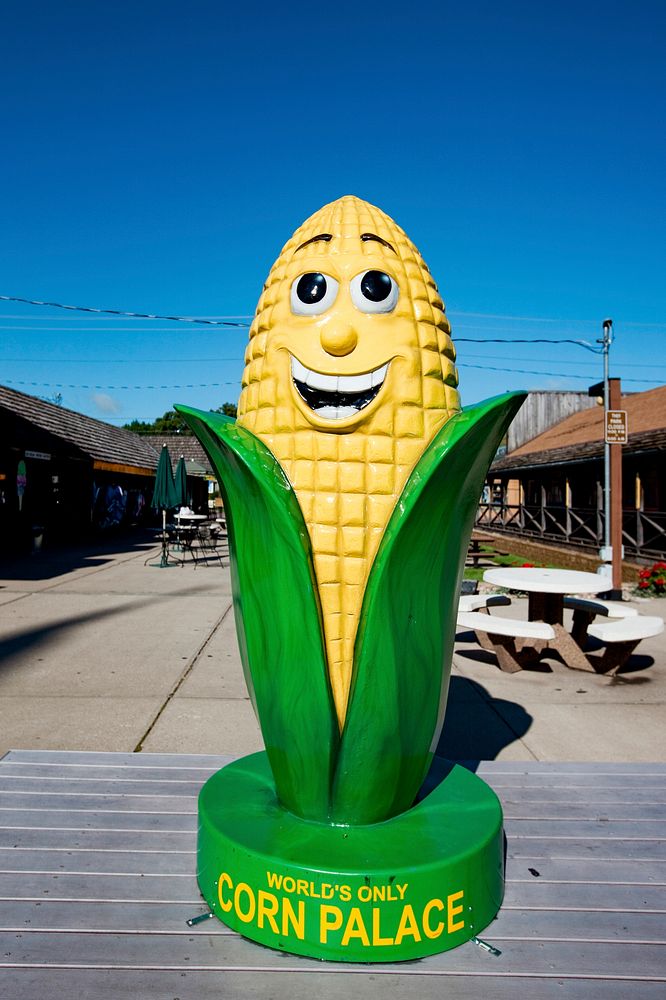 Corn sculpture in Corn Palace, South Dakota  Original image from Carol M. Highsmith’s America, Library of Congress…