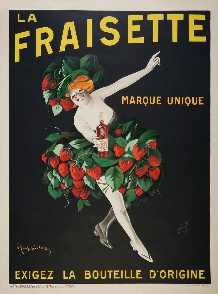 The Fraisette (1909) print in high resolution by Leonetto Cappiello. Original from the Biblioth&egrave;que Municipale de…