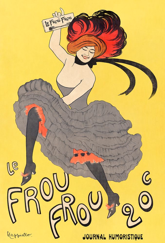 Le Frou Frou 20', journal humoristique (1899) print in high resolution by Leonetto Cappiello. Original from the Library of…