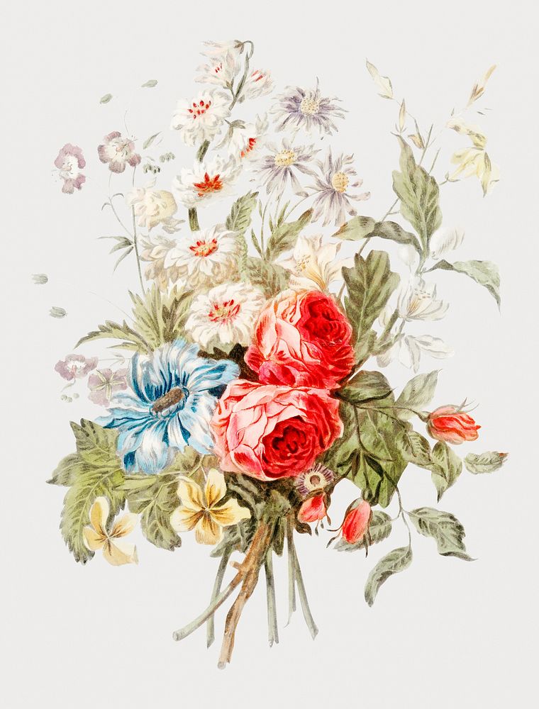 Vintage illustration of Bouquet of flowers