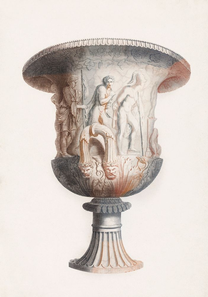 Borghese Vase by Johan Teyler (1648-1709). Original from The Rijksmuseum. Digitally enhanced by rawpixel.