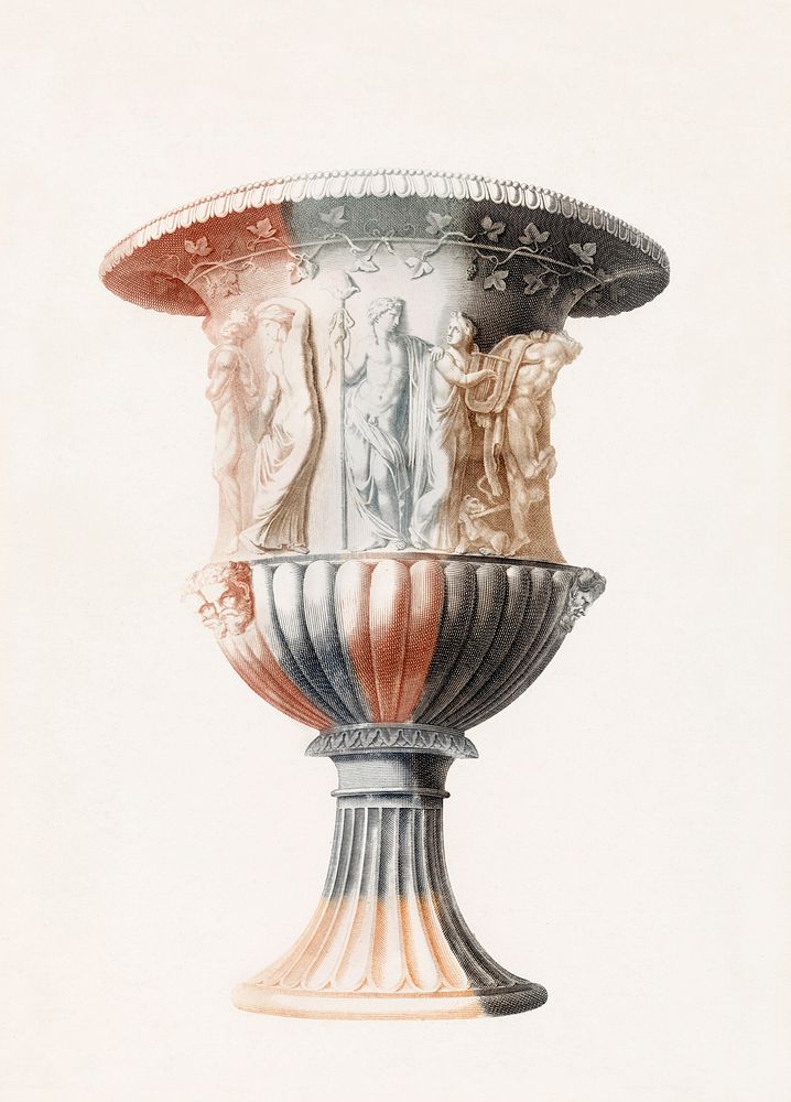 Borghese Vase by Johan Teyler (1648-1709). Original from The Rijksmuseum. Digitally enhanced by rawpixel.