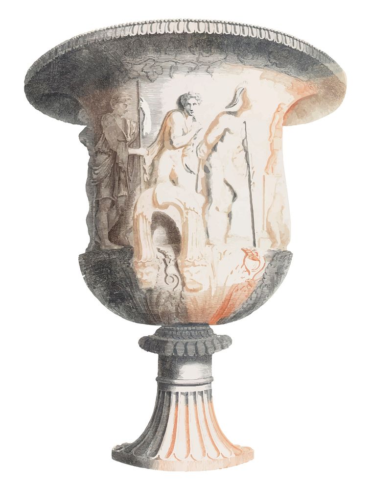 Vintage illustration of a Medici vase