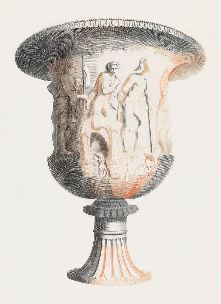 Medici vase by Johan Teyler (1648-1709). Original from The Rijksmuseum. Digitally enhanced by rawpixel.