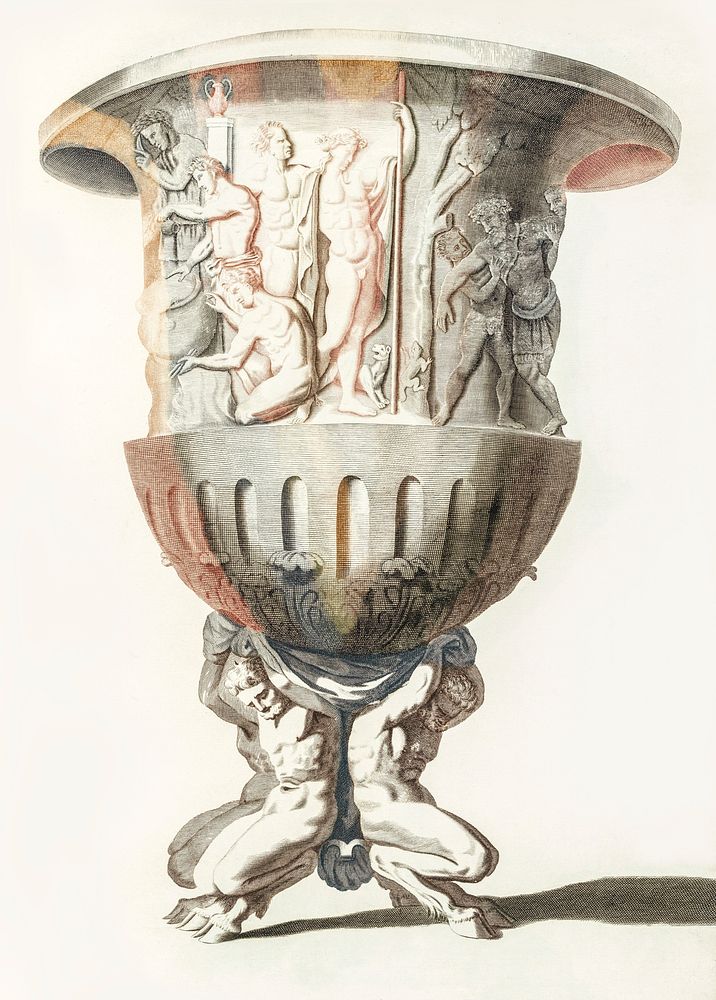 Medici vase by Johan Teyler (1648 -1709). Original from The Rijksmuseum. Digitally enhanced by rawpixel.