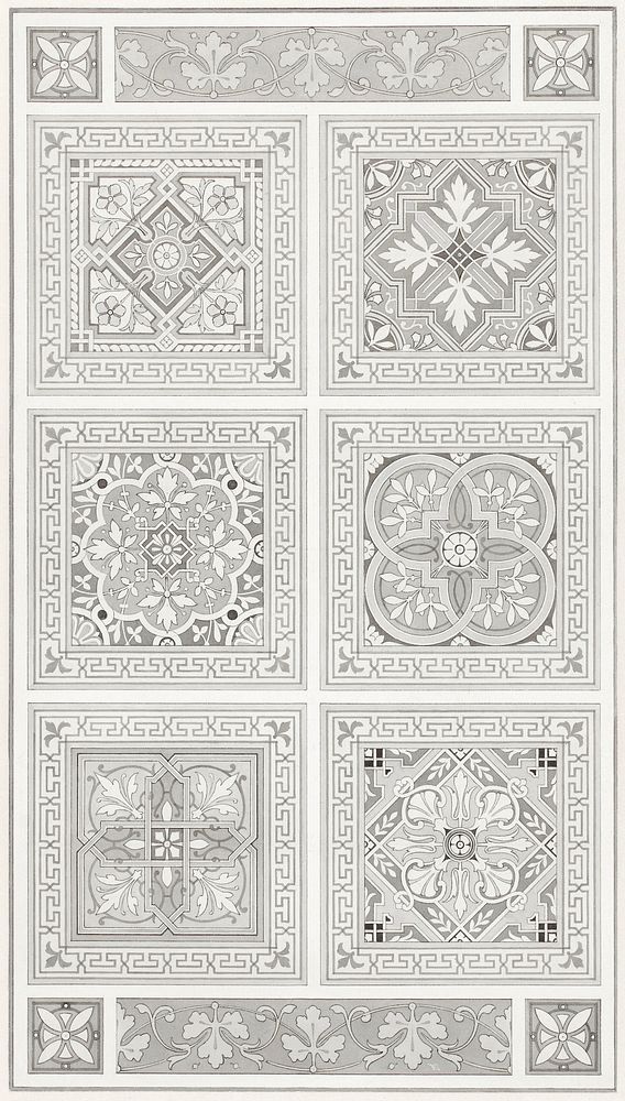 Filling of friezes and squares (1832&ndash;1875) by Alexandre Eug&egrave;ne Prignot. Original from The Rijksmuseum.…