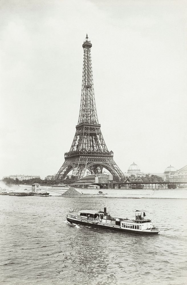 Eiffel Tower, Paris, X (1889&ndash;1910) by anonymous. Original from The Rijksmuseum. Digitally enhanced by rawpixel.