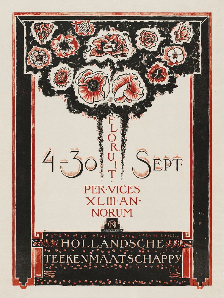 Dutch Drawing Company Pulchri Studio 4-30 Sept. (1918) print in high resolution by Richard Roland Holst. Original from the…