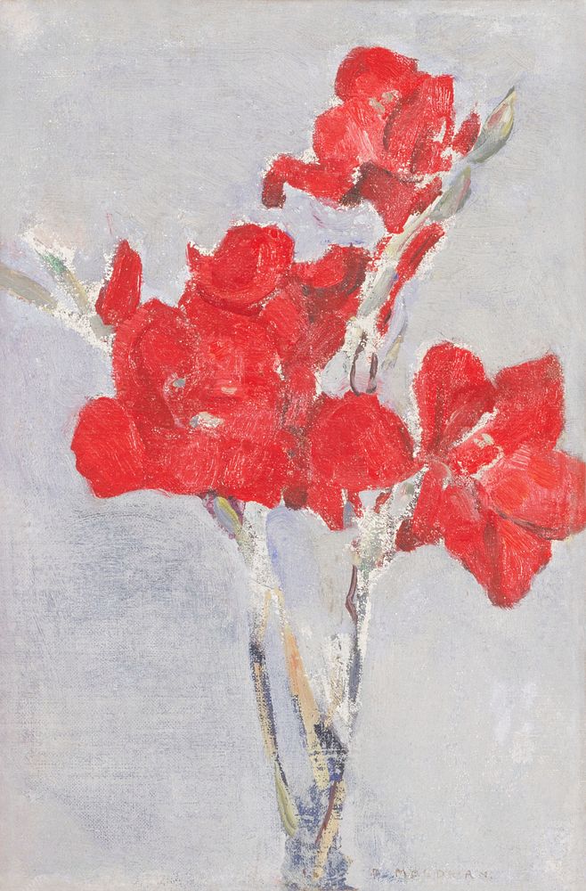 Red Gladioli (1906) painting in high resolution by Piet Mondrian. Original from the Minneapolis Institute of Art. Digitally…