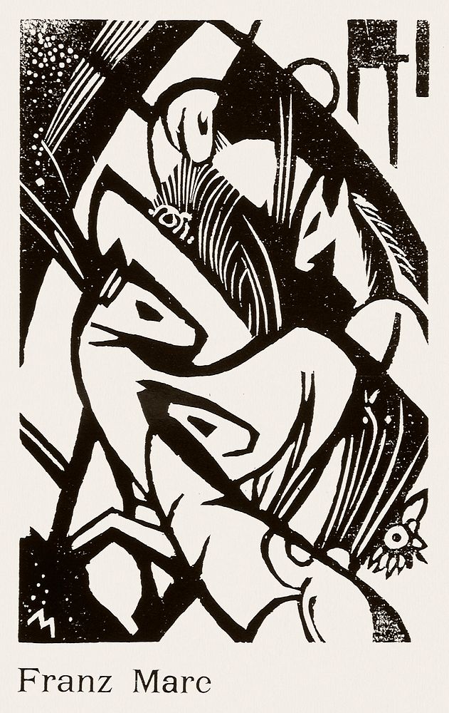 Horses (1912) print in high resolution by Franz Marc. Original from the National Gallery of Art. Digitally enhanced by…