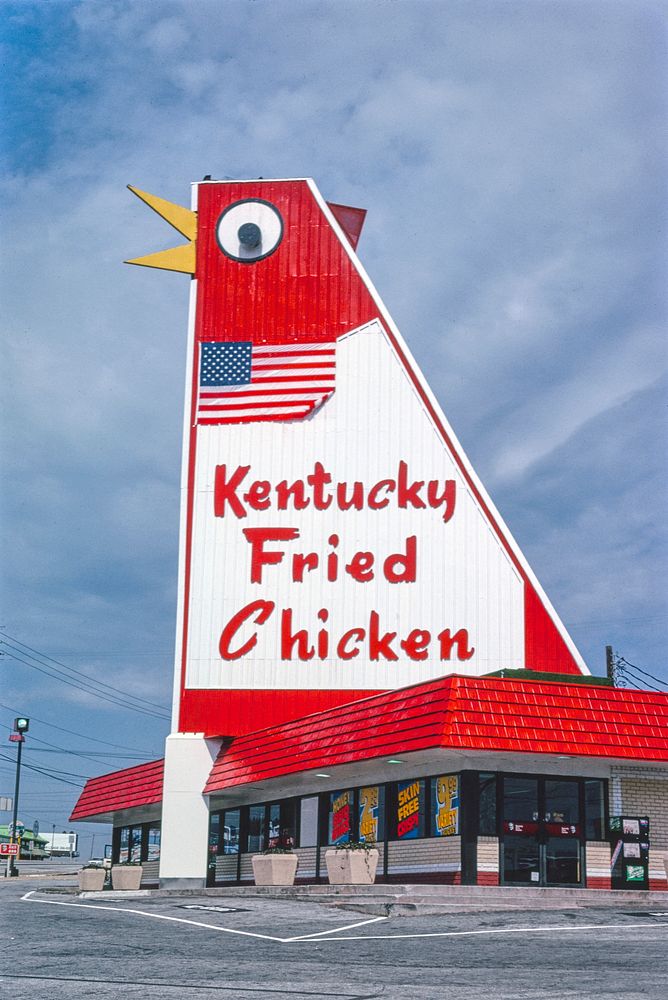 Kentucky Fried Chicken, Marietta, Georgia (1992) photography in high resolution by John Margolies. Original from the Library…