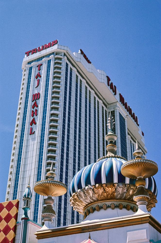 Trump Taj Mahal, Atlantic City, New Jersey (2000) photography in high resolution by John Margolies. Original from the…