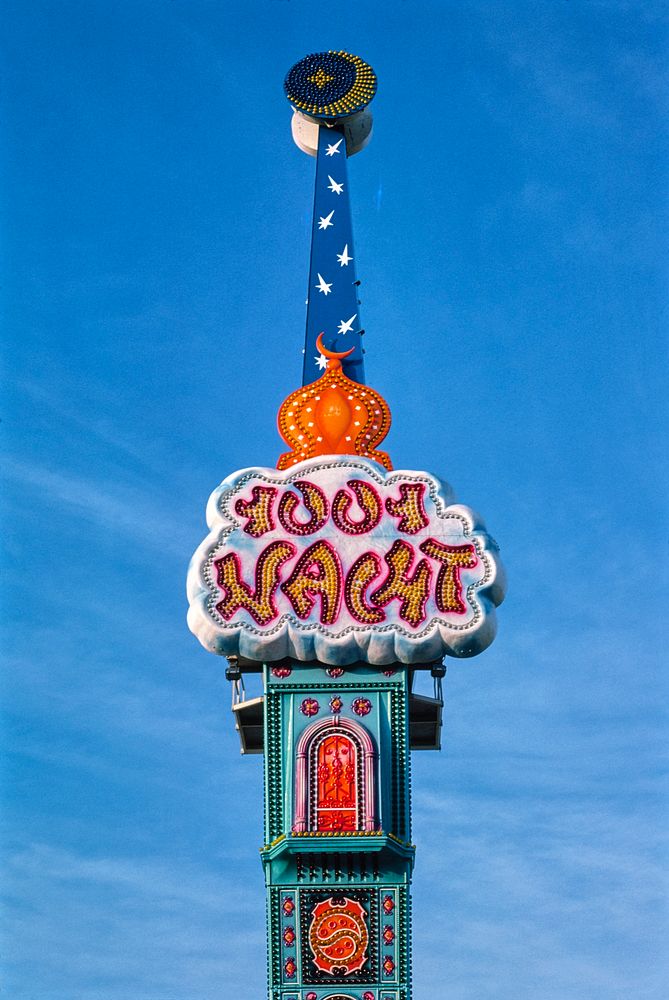 1001 Nights ride, Seaside Heights, New Jersey (1978) photography in high resolution by John Margolies. Original from the…
