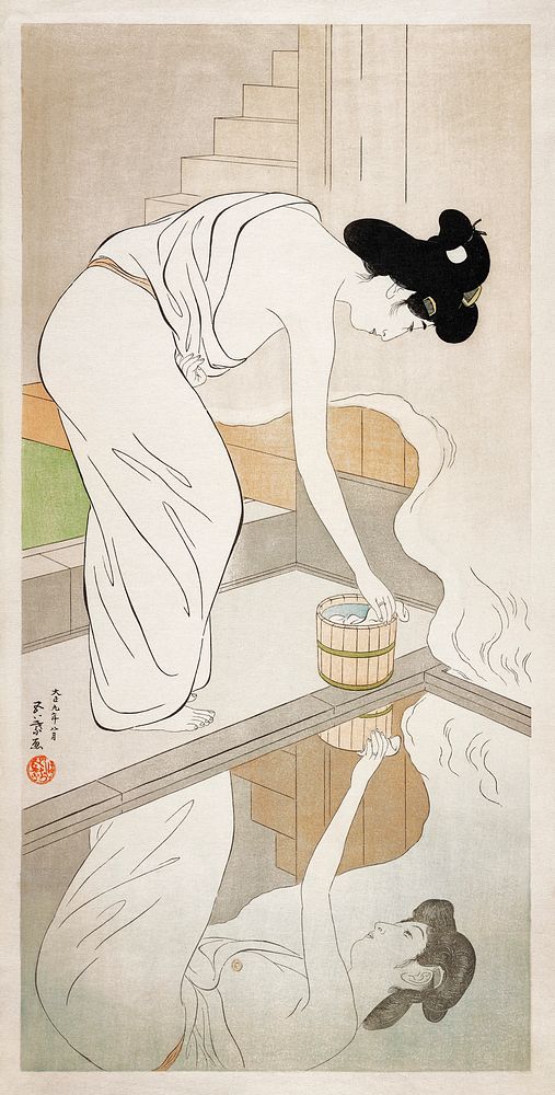 Woman at a Hot Spring (1953) print in high resolution by Goyō Hashiguchi. Original from the Minneapolis Institute of Art.…