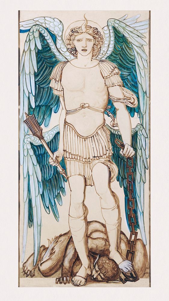 The Angels of the Hierarchy - Principates (1873) painting in high resolution by Sir Edward Burne&ndash;Jones. Original from…