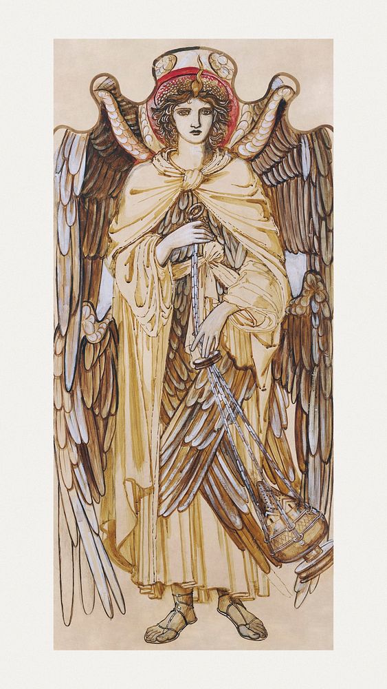 The Angels of the Hierarchy - Seraphim (1873) painting in high resolution by Sir Edward Burne&ndash;Jones. Original from The…