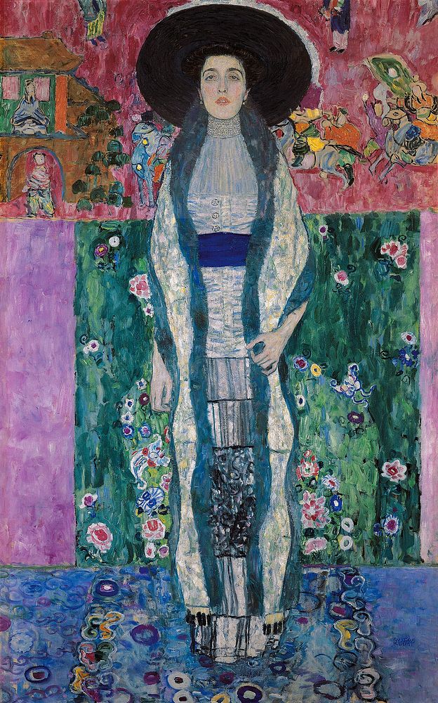 Gustav Klimt's Portrait of Adele Bloch-Bauer (1912) famous painting. Original from Wikimedia Commons. Digitally enhanced by…