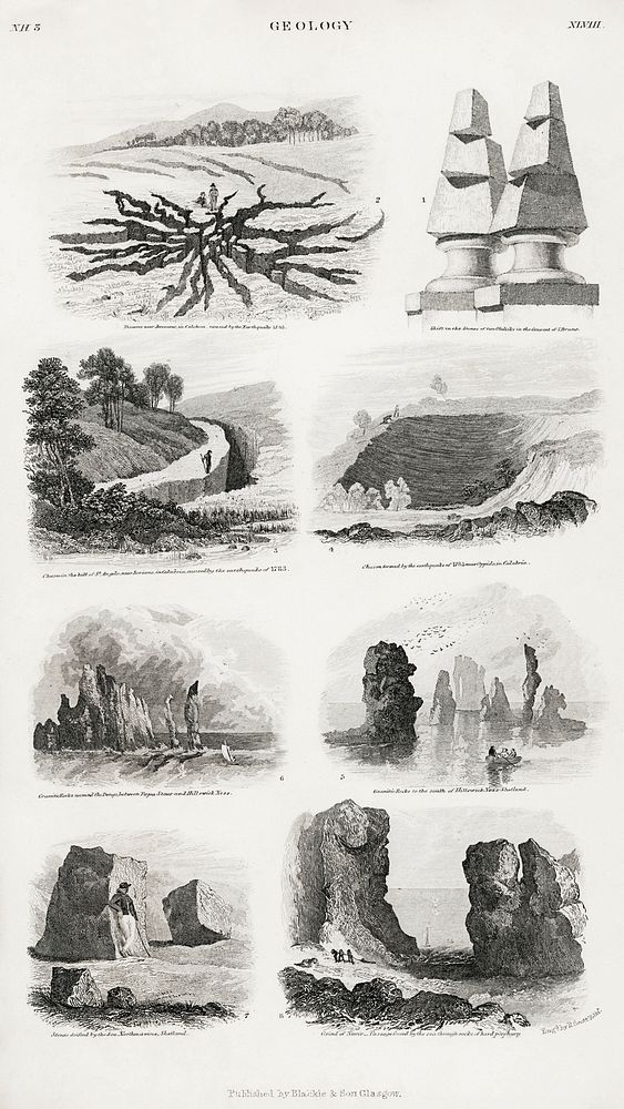 Geology.  Digitally enhanced from our own original edition of A history of the earth and animated nature (1820) by Oliver…