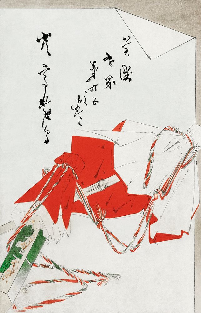 Album cover from Bijutsu Sekai (1893-1896) by Watanabe Seitei, a prominent Kacho-ga artist. Digitally enhanced from our own…
