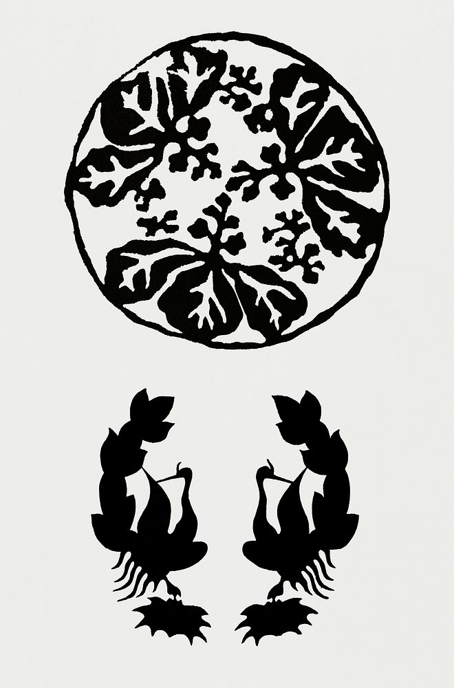 Vintage Illustration of Japanese ornament