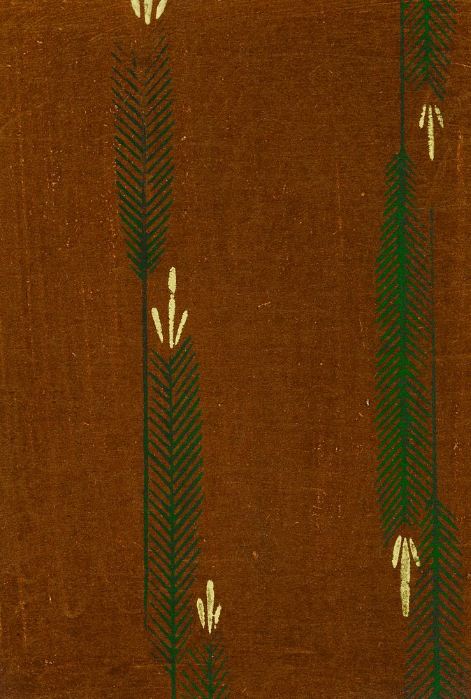 Vintage woodblock print of Japanese textile. Digitally enhanced from our own original edition of Shima-Shima (1904) by…
