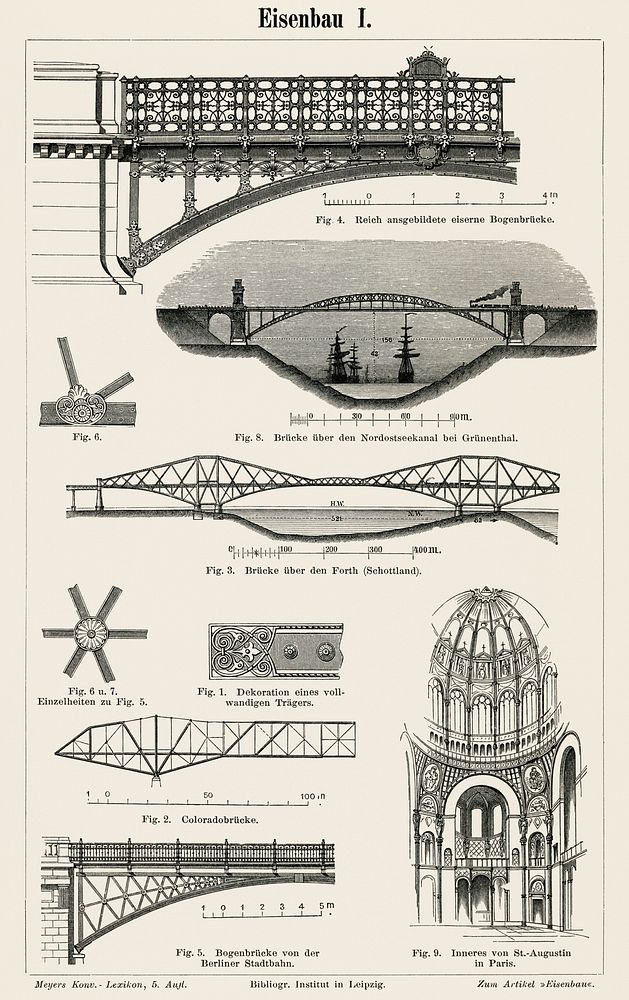 Cast - Iron Architecture (1894), a collection of iron made architectural designs. Digitally enhanced from our original…