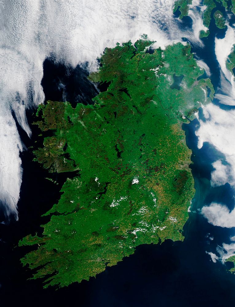 Ireland on the first day this summer. Original from NASA. Digitally enhanced by rawpixel.