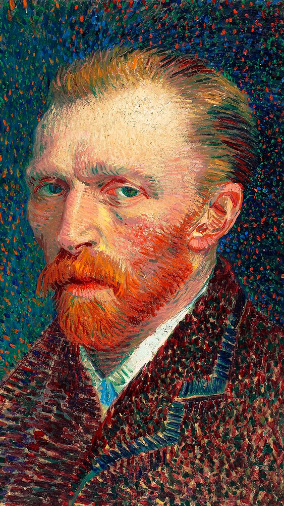 Van Gogh iPhone wallpaper, Self-Portrait HD background