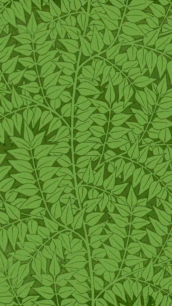 Vintage iPhone wallpaper, William Morris pattern. Remixed from public domain artwork.