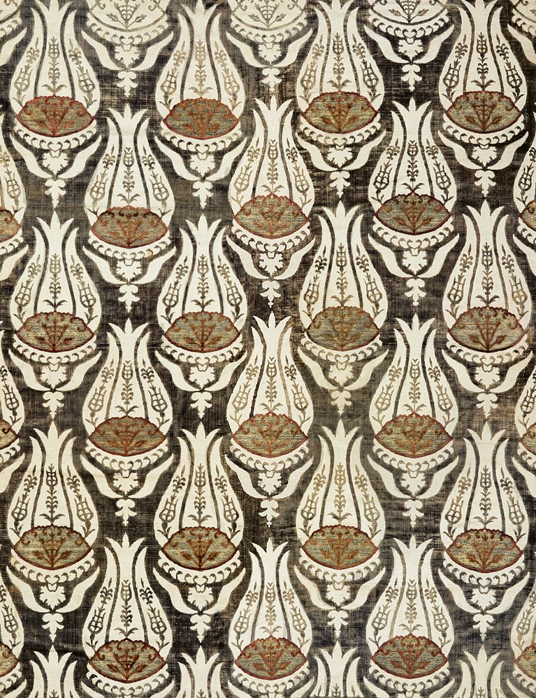 William Morris's (1834-1896) Furnishing fabric famous pattern. Original from The Birmingham Museum. Digitally enhanced by…