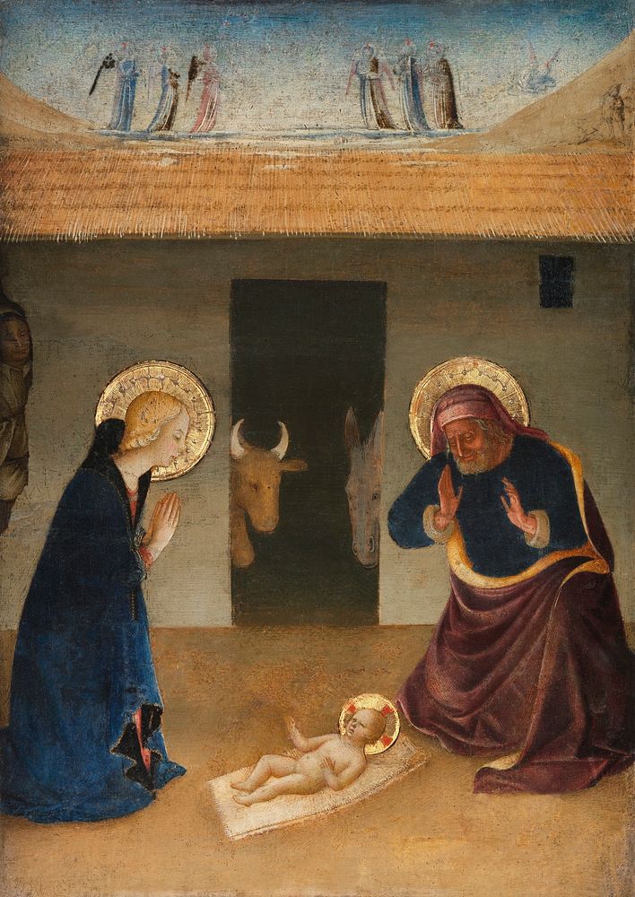 The Nativity by Zanobi Strozzi (1412&ndash;1468). Original from The MET Museum. Digitally enhanced by rawpixel.