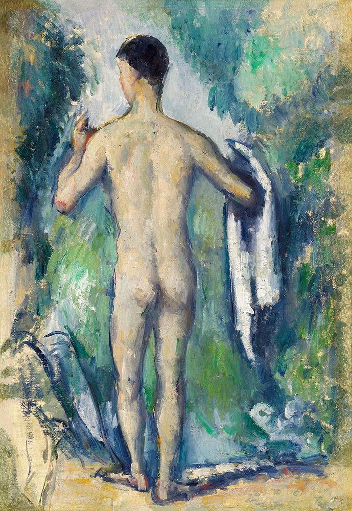 Standing Bather, Seen from the Back (ca. 1879&ndash;1882) by Paul C&eacute;zanne. Original from The Art Institute of…